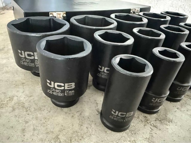 Jcb 6-kant krachtdoppen set 17 - 65 mm - afbeelding 3 van  8