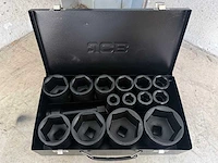 Jcb 6-kant krachtdoppen set 17 - 65 mm - afbeelding 6 van  8