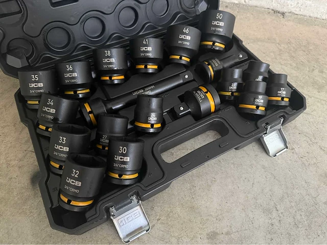 Jcb 6-kant krachtdoppen set 17- 50 mm - afbeelding 9 van  11