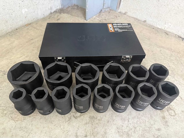 Jcb 6-kant krachtdoppen set 22 - 60 mm - afbeelding 2 van  7