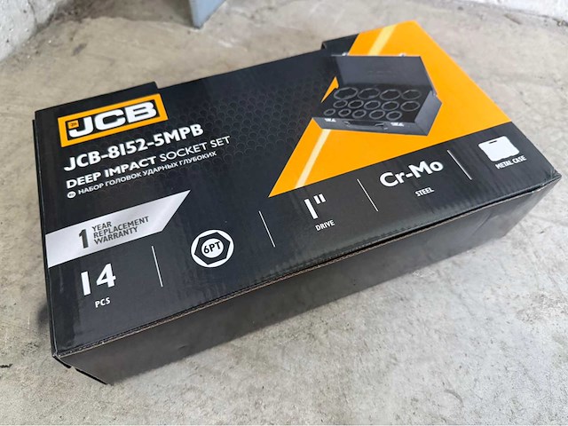 Jcb 6-kant krachtdoppen set 22 - 60 mm - afbeelding 7 van  7