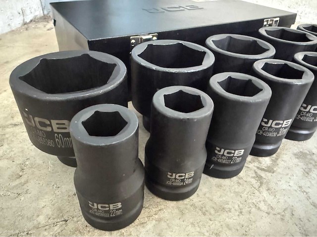 Jcb 6-kant krachtdoppen set 22 - 60 mm - afbeelding 3 van  7