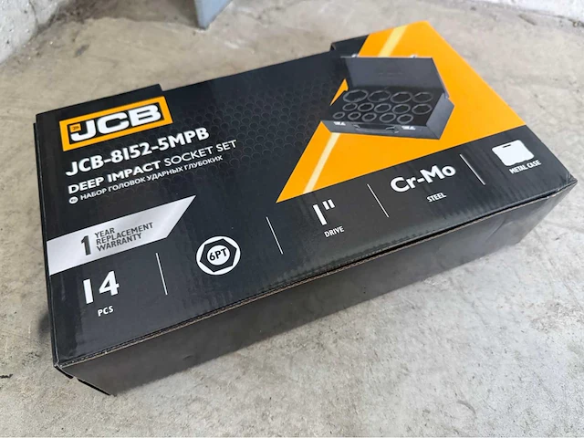 Jcb 6-kant krachtdoppen set 22 - 60 mm - afbeelding 7 van  7