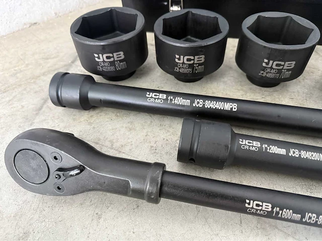 Jcb 6-kant krachtdoppen set 36 - 80 mm - afbeelding 1 van  9