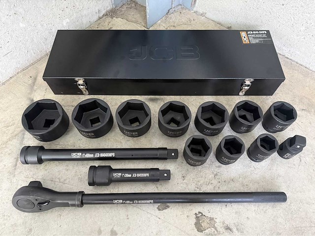 Jcb 6-kant krachtdoppen set 36 - 80 mm - afbeelding 3 van  9