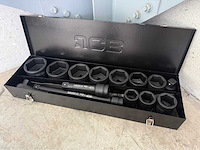 Jcb 6-kant krachtdoppen set 36 - 80 mm - afbeelding 7 van  9