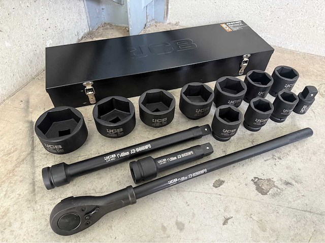 Jcb 6-kant krachtdoppen set 36 - 80 mm - afbeelding 3 van  6