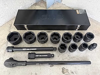Jcb 6-kant krachtdoppen set 36 - 80 mm - afbeelding 4 van  6