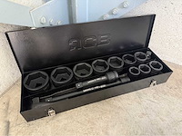 Jcb 6-kant krachtdoppen set 36 - 80 mm - afbeelding 6 van  6