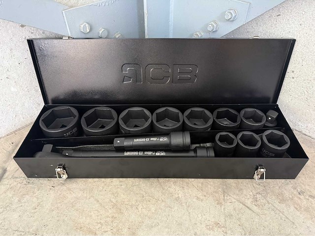 Jcb 6-kant krachtdoppen set 36 - 80 mm - afbeelding 1 van  1