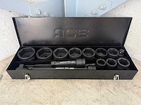 Jcb 6-kant krachtdoppen set 36 - 80 mm - afbeelding 5 van  6