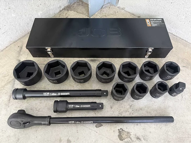 Jcb 6-kant krachtdoppen set 36 - 80 mm - afbeelding 2 van  9