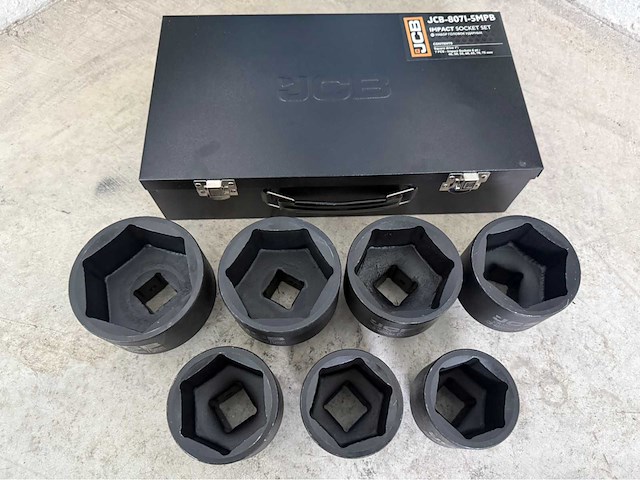 Jcb 6-kant krachtdoppen set 46 - 75 mm - afbeelding 6 van  8