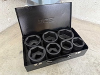Jcb 6-kant krachtdoppen set 46 - 75 mm - afbeelding 8 van  8