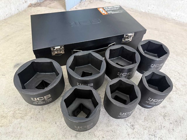 Jcb 6-kant krachtdoppen set 46 - 75 mm - afbeelding 1 van  8
