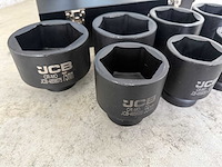 Jcb 6-kant krachtdoppen set 46 - 75 mm