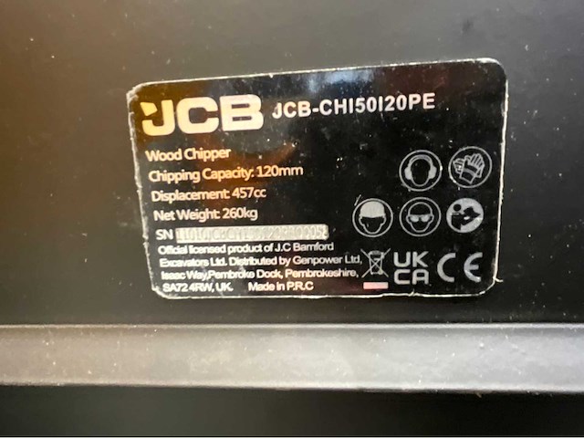 Jcb ch150120pe houthakselaar - versnippercapaciteit 120 mm - 15pk - 2026 - afbeelding 21 van  48