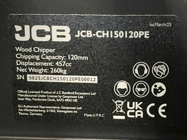 Jcb ch150120pe professionele houthakselaar - afbeelding 7 van  7