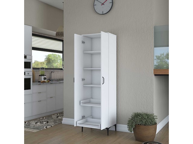 Je110 - 2945 multifunctionele kast | 100% melamine | wit - afbeelding 2 van  8