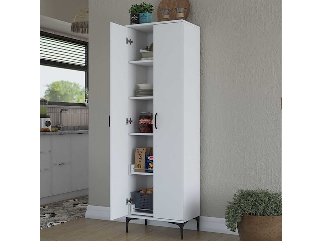 Je110 - 2945 multifunctionele kast | 100% melamine | wit - afbeelding 6 van  8