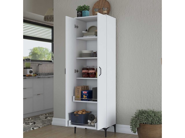 Je110 - 2945 multifunctionele kast | 100% melamine | wit - afbeelding 7 van  8