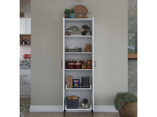 Je110 - 2945 multifunctionele kast | 100% melamine | wit - afbeelding 8 van  8