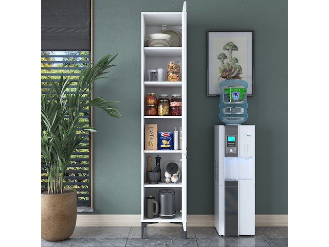 Je111 - 2949 multifunctionele kast | 100% melamine | wit - afbeelding 2 van  7