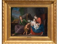 Jean-baptiste delandtsheer (1797-1863), the virgin and child with saint anne and the young john the baptist, 1825, oil on canvas 60 x 72.5 cm. (23.62 x 28.53 in.), frame: 92 x 106 cm. (36.21 x 41.72 in.) - afbeelding 2 van  5
