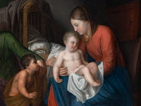 Jean-baptiste delandtsheer (1797-1863), the virgin and child with saint anne and the young john the baptist, 1825, oil on canvas 60 x 72.5 cm. (23.62 x 28.53 in.), frame: 92 x 106 cm. (36.21 x 41.72 in.) - afbeelding 4 van  5