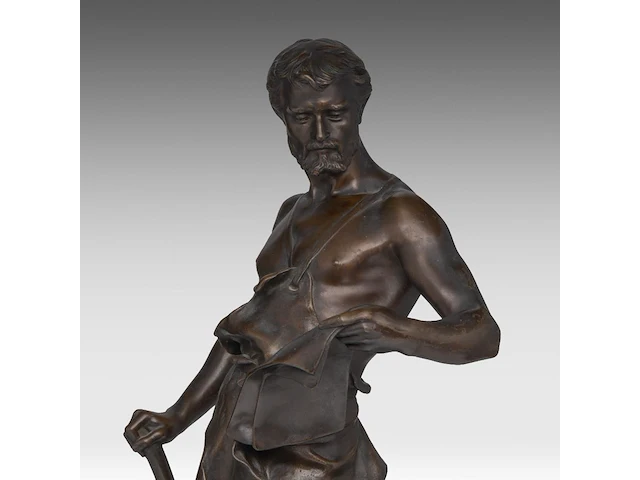 Jean-baptiste germain (1841-1910), the forger, patinated bronze on a solomonic column the bronze 58 cm. (22.82 in.), with column: 164 cm. (64.56 in.) - afbeelding 3 van  16