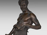 Jean-baptiste germain (1841-1910), the forger, patinated bronze on a solomonic column the bronze 58 cm. (22.82 in.), with column: 164 cm. (64.56 in.) - afbeelding 3 van  16