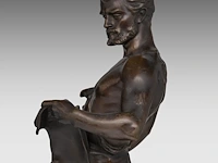 Jean-baptiste germain (1841-1910), the forger, patinated bronze on a solomonic column the bronze 58 cm. (22.82 in.), with column: 164 cm. (64.56 in.) - afbeelding 4 van  16