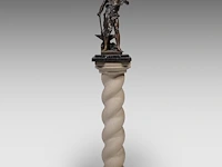 Jean-baptiste germain (1841-1910), the forger, patinated bronze on a solomonic column the bronze 58 cm. (22.82 in.), with column: 164 cm. (64.56 in.) - afbeelding 5 van  16