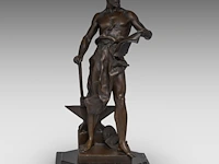 Jean-baptiste germain (1841-1910), the forger, patinated bronze on a solomonic column the bronze 58 cm. (22.82 in.), with column: 164 cm. (64.56 in.) - afbeelding 9 van  16