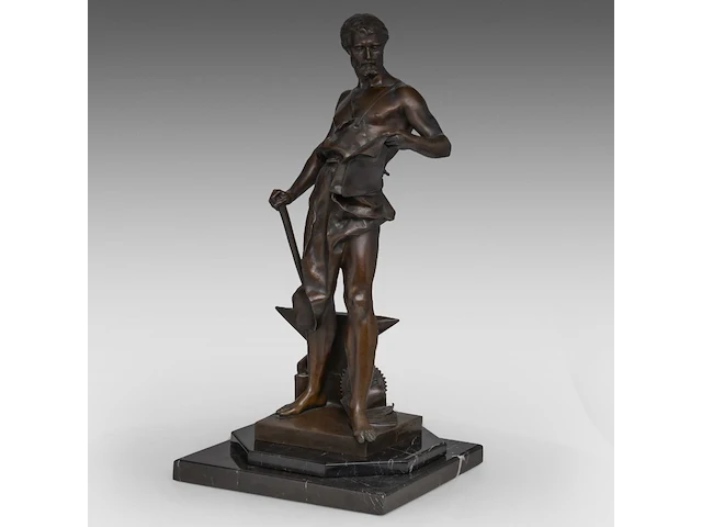 Jean-baptiste germain (1841-1910), the forger, patinated bronze on a solomonic column the bronze 58 cm. (22.82 in.), with column: 164 cm. (64.56 in.) - afbeelding 10 van  16