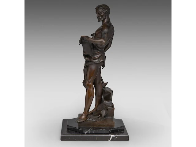 Jean-baptiste germain (1841-1910), the forger, patinated bronze on a solomonic column the bronze 58 cm. (22.82 in.), with column: 164 cm. (64.56 in.) - afbeelding 11 van  16