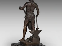 Jean-baptiste germain (1841-1910), the forger, patinated bronze on a solomonic column the bronze 58 cm. (22.82 in.), with column: 164 cm. (64.56 in.) - afbeelding 12 van  16