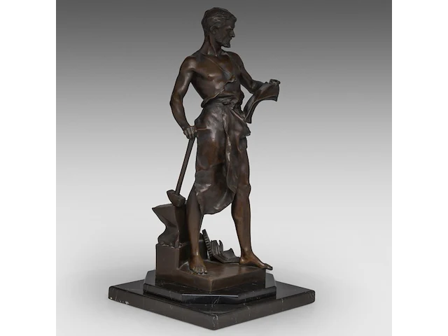 Jean-baptiste germain (1841-1910), the forger, patinated bronze on a solomonic column the bronze 58 cm. (22.82 in.), with column: 164 cm. (64.56 in.) - afbeelding 16 van  16