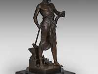 Jean-baptiste germain (1841-1910), the forger, patinated bronze on a solomonic column the bronze 58 cm. (22.82 in.), with column: 164 cm. (64.56 in.) - afbeelding 16 van  16