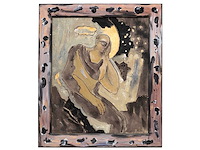 Jean bilquin - denker - mixed media op doek - 146x120 cm