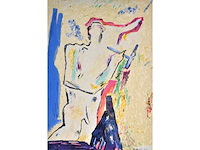 Jean bilquin - figuur - lithografie - 1987 - afbeelding 1 van  7