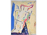 Jean bilquin - figuur - lithografie - 1987 - afbeelding 2 van  7