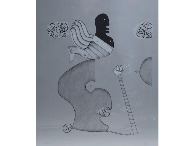 Jean bilquin (1938), three lithographs, n° 17/50 53 x 42 cm. (20.87 x 16.53 in.), frame: 61 x 51 cm. (24.01 x 20.07 in.) - afbeelding 6 van  10
