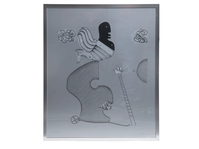 Jean bilquin (1938), three lithographs, n° 17/50 53 x 42 cm. (20.87 x 16.53 in.), frame: 61 x 51 cm. (24.01 x 20.07 in.) - afbeelding 7 van  10