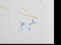 Jean cocteau (1889-1963), satyr, ca. 1957, colour pencil drawing 27 x 21 cm. (10.63 x 8.26 in.), frame: 43.5 x 34 cm. (17.12 x 13.39 in.) - afbeelding 4 van  4