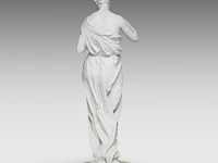Jean gautherin (1840-1890), a biscuit sculpture of a woman feeding birds 70 cm. (27.55 in.) - afbeelding 4 van  9