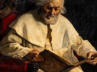 Jean joseph delvin (1853-1922), portrait of a reading monk, oil on canvas 115 x 90 cm. (45.28 x 35.42 in.), frame: 148 x 123 cm. (58.27 x 48.42 in.) - afbeelding 6 van  6