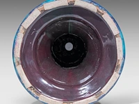 Jean massier (1877-1937), a turquoise-glazed ceramic jardinière on stand, total h: 128 cm - afbeelding 12 van  12