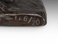 Jean-michel folon (1934-2005), 'homme' (2004), patinated bronze, artist proof, n° 6/20 (+) 50 x 20 x 15 cm. (19.67 x 7.87 x 5.91 in.) - afbeelding 6 van  22