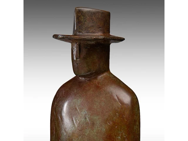 Jean-michel folon (1934-2005), 'homme' (2004), patinated bronze, artist proof, n° 6/20 (+) 50 x 20 x 15 cm. (19.67 x 7.87 x 5.91 in.) - afbeelding 8 van  22